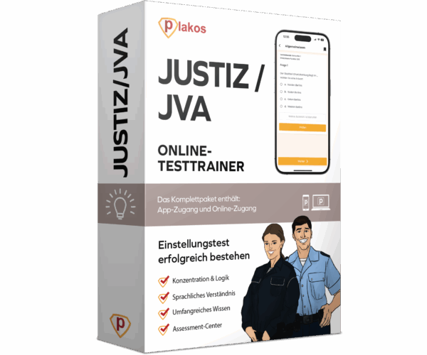 Justiz / JVA Einstellungstest 2025 Online Testtrainer