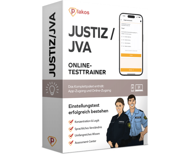 Justiz / JVA Einstellungstest 2025 Online Testtrainer