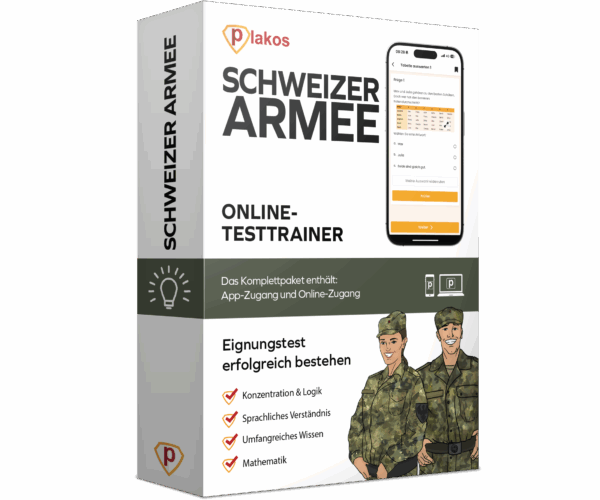 Schweizer Armee Eignungstest 2025 Online Testtrainer