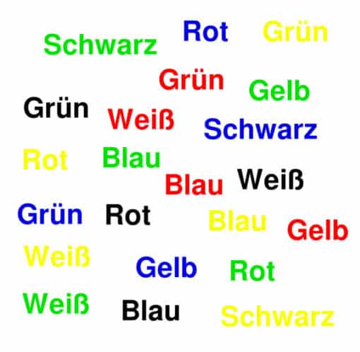 ᐅ Stroop Effekt Definition und OnlineVorbereitung auf