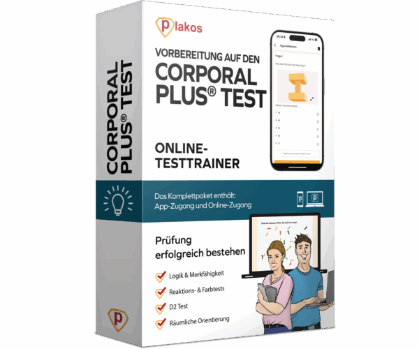 Vorbereitung für den Corporal Plus® Test 2025 Online Testtrainer