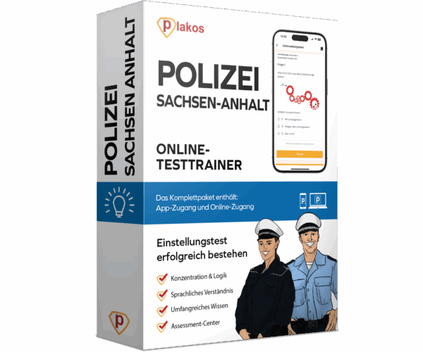 Einstellungstest Polizei Sachsen Anhalt 2025 Online-Testtrainer