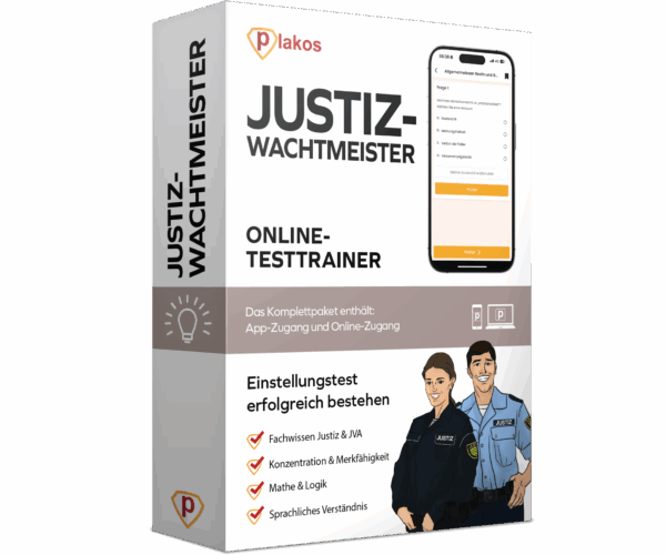 Justizwachtmeister Einstellungstest 2025 Online Testtrainer