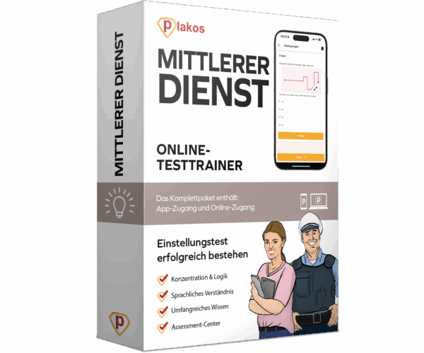 Mittlerer Dienst Einstellungstest 2025 Online Testtrainer