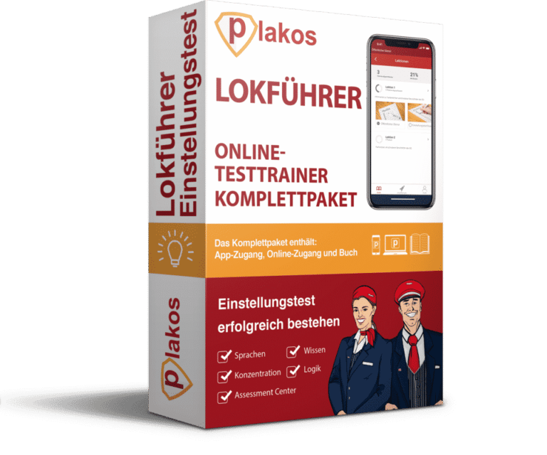 Eignungstest Lokführer üben - Online Testtrainer - Plakos Akademie