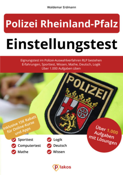 Polizei Rheinland-Pfalz Buch - Bestehe Den Einstellungstest!