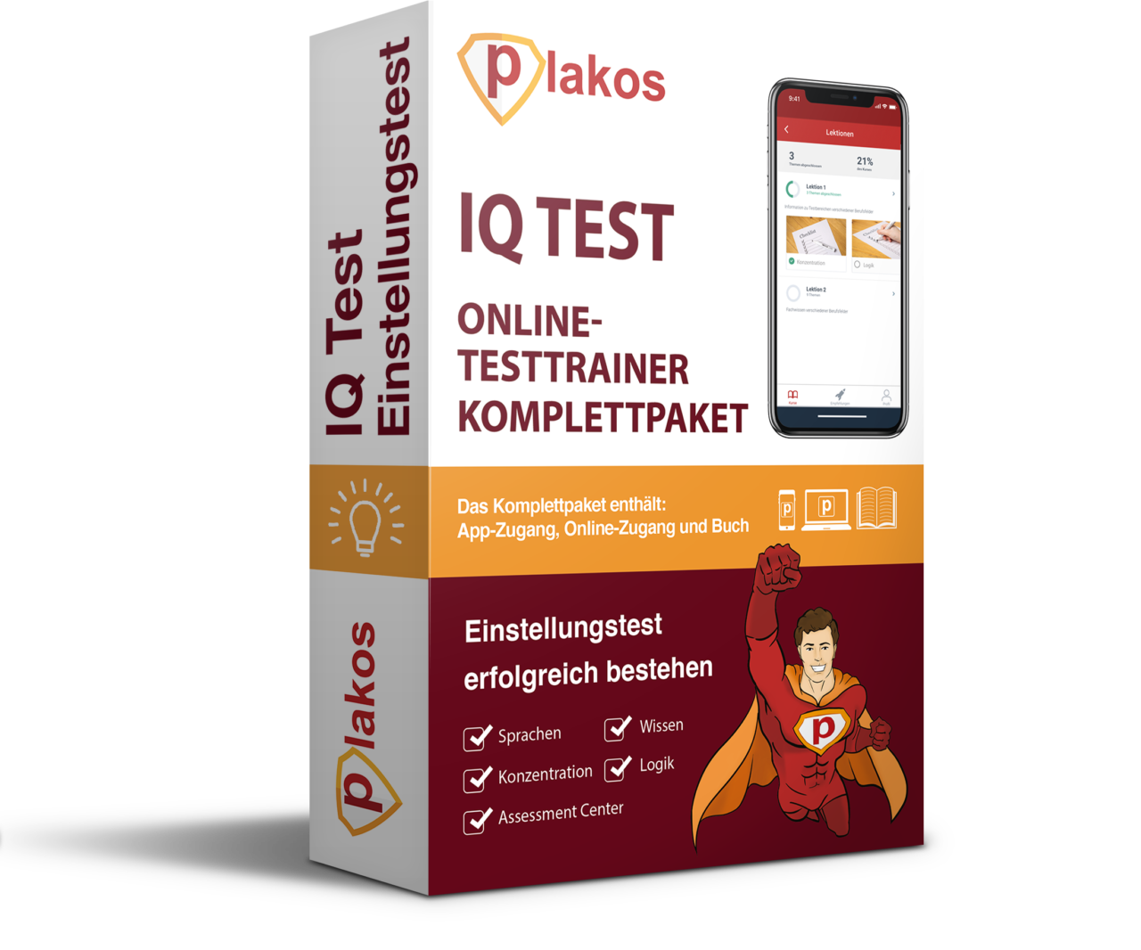 ᐅ IQ-Test / Mensa-Test Online-Testtrainer - Plakos Akademie - Starte jetzt!