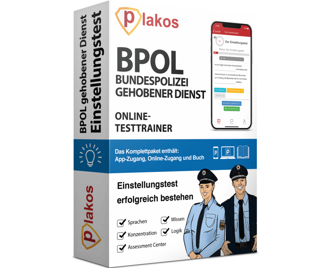 Bundespolizei Gehobener Dienst Einstellungstest Online üben