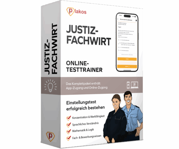 Einstellungstest Justizfachangestellte 2025 Online Testtrainer