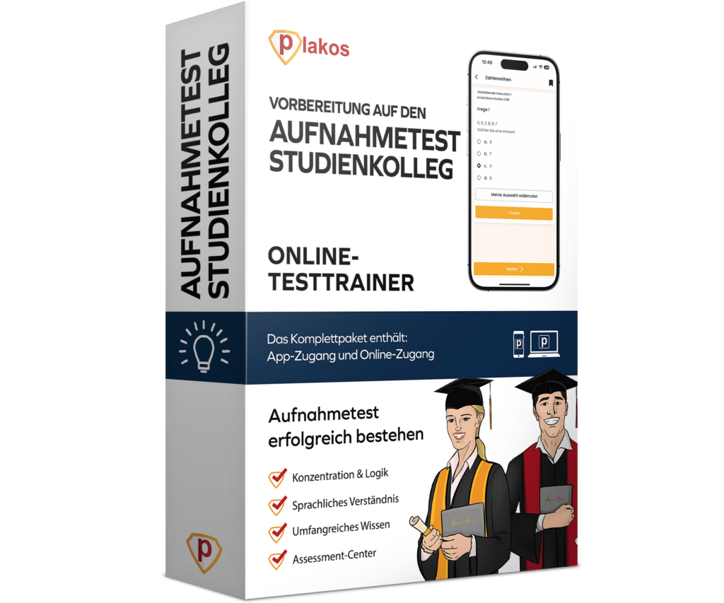 Aufnahmetest Studienkolleg Universität - Jetzt online üben!