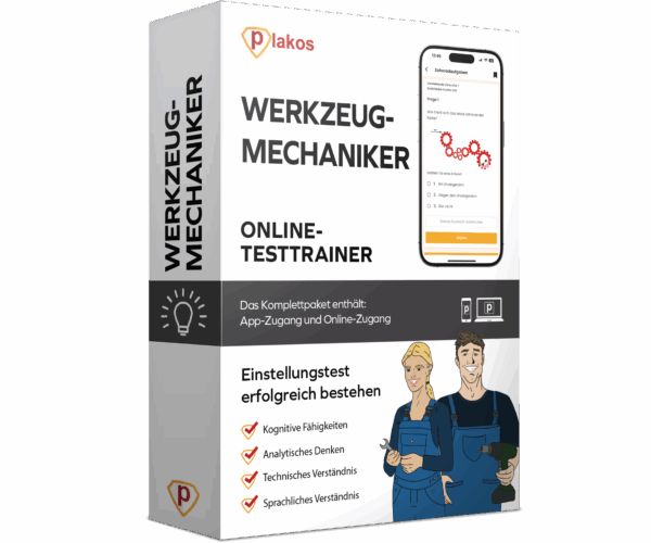 Einstellungstest Werkzeugmechaniker 2025 Online Testtrainer