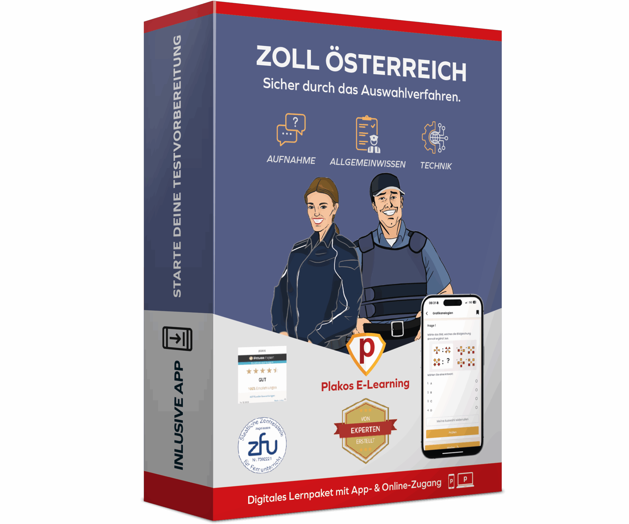 Aufnahmetest Zoll Österreich
