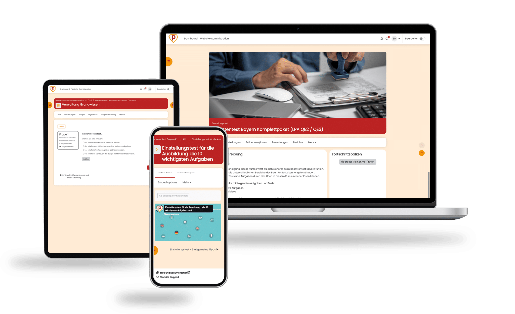  Beamtentest Bayern / LPA Test - Jetzt mit Testtrainer üben! Motiv 