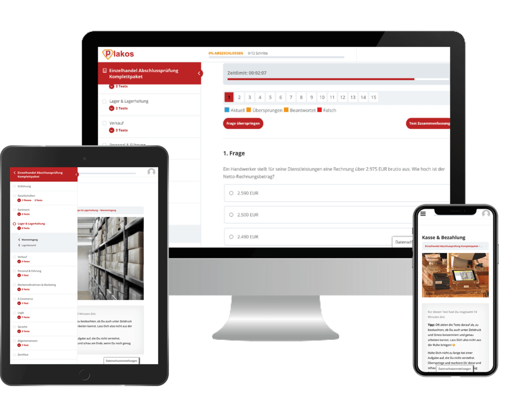 DGP Test üben Online Testtrainer Plakos Akademie