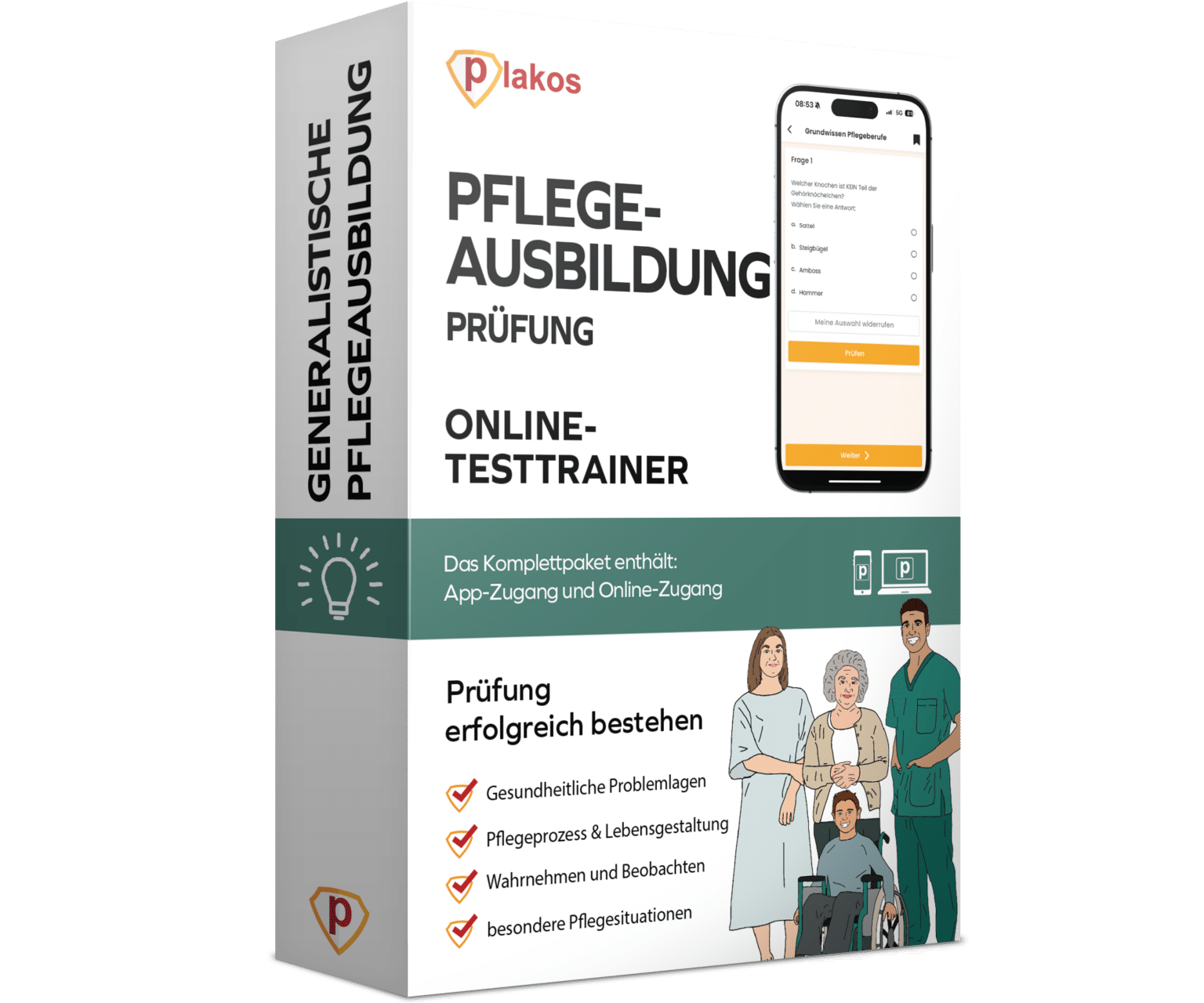 Generalistische Pflegeausbildung Prüfung Beispiel plakos-akademie.de