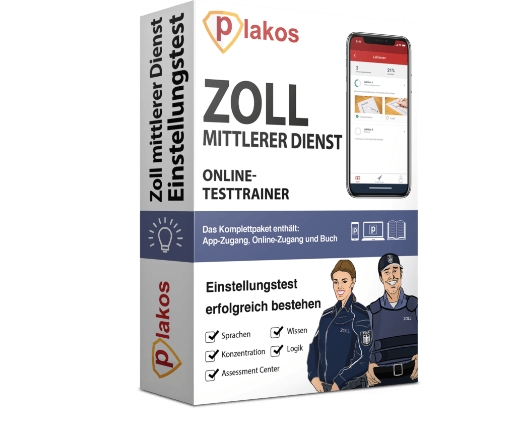 Zoll Mittlerer Dienst Einstellungstest - Online Testtrainer