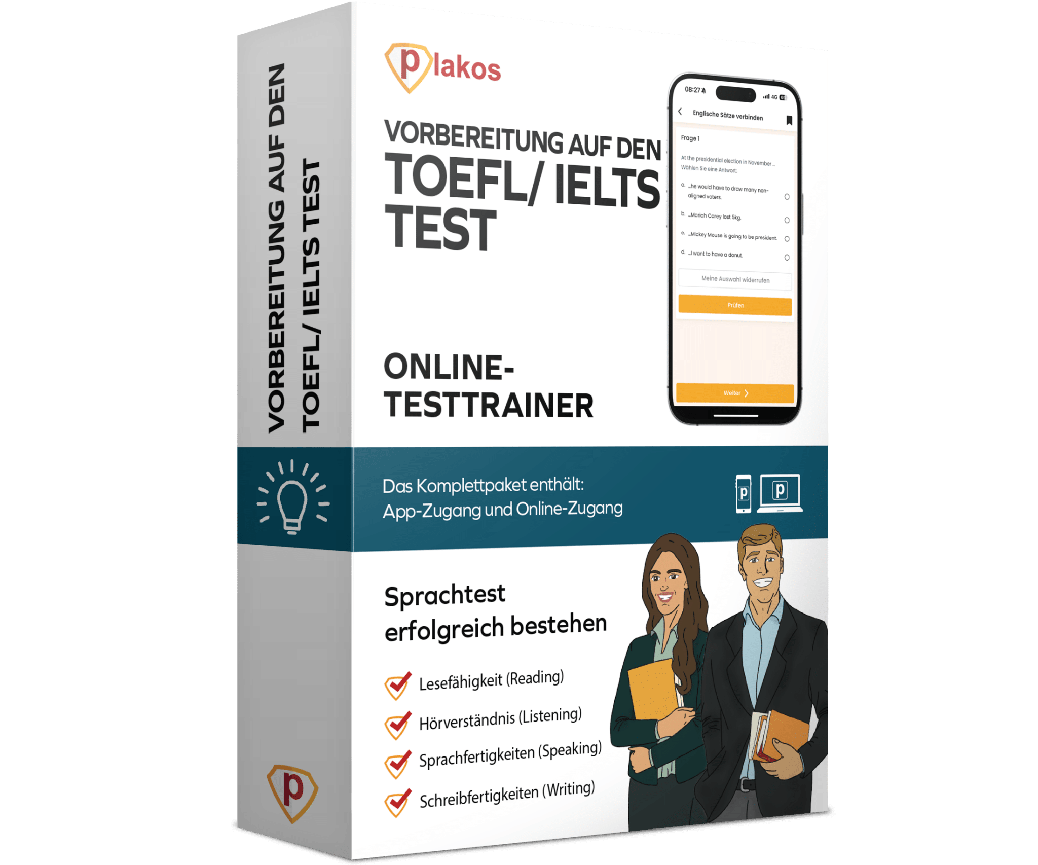 Vorbereitung für den TOEFL Test 2026 Online Testtrainer