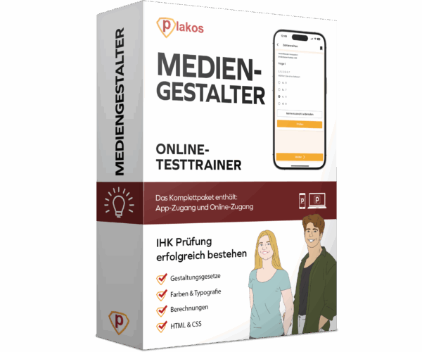 Mediengestalter/in Abschlussprüfung 2025 Online Testtrainer