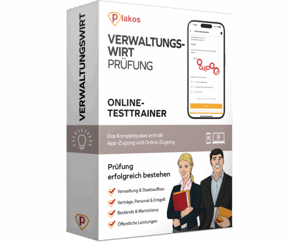 Verwaltungswirt Prüfung 2025 Online Testtrainer Komplettpaket