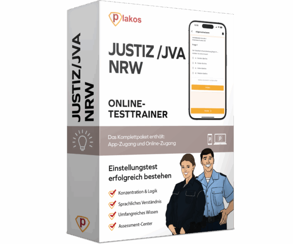 JVA Einstellungstest NRW 2025 Online Testtrainer Komplettpaket