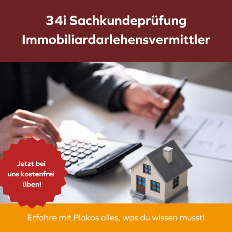 34i Sachkundeprüfung Immobiliardarlehensvermittler