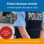 Einstellungstest Polizei Sachsen Anhalt