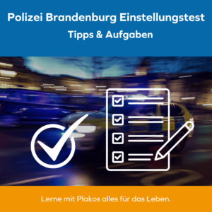 Polizei Brandenburg Einstellungstest