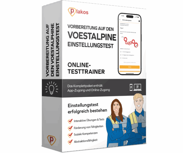 Vorbereitung auf den Voestalphine Aufnahmetest 2025 Online Testtrainer