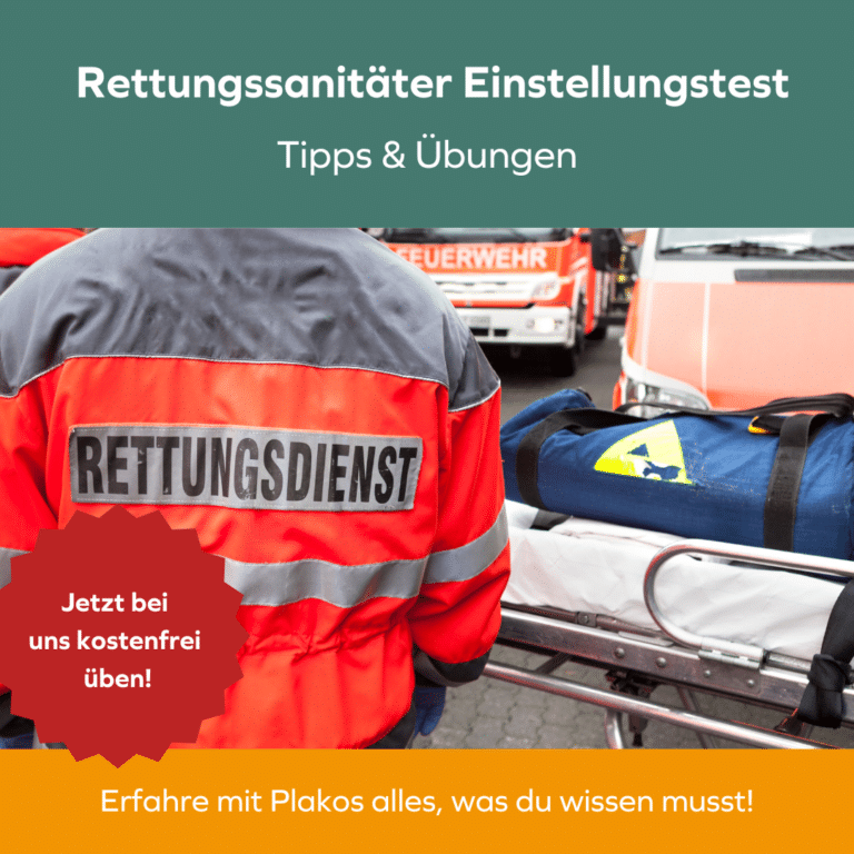 Rettungssanitäter Einstellungstest