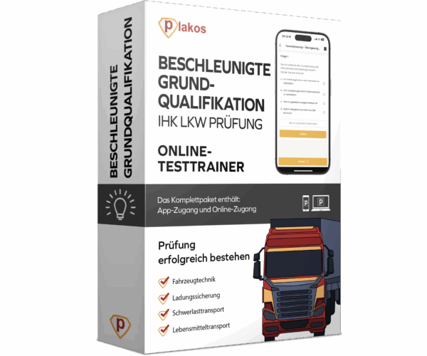 Beschleunigte Grundqualifikation IHK LKW Prüfung 2025 Online Testtrainer