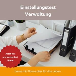 Einstellungstest Verwaltung